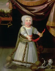 Retrato de un Niño con un Sonajero de Coral, c.1650-60